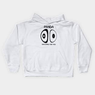 Panda watching for you Kids Hoodie